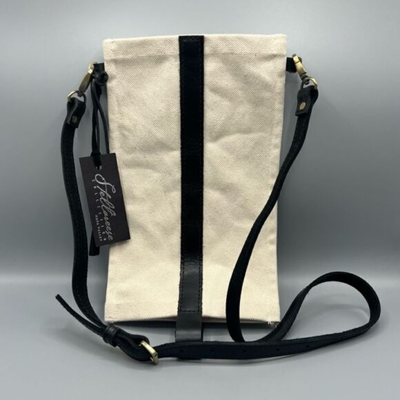 Stellareese Wine Canvas Leather Tote with Carrying Strap - Picture 1 of 5